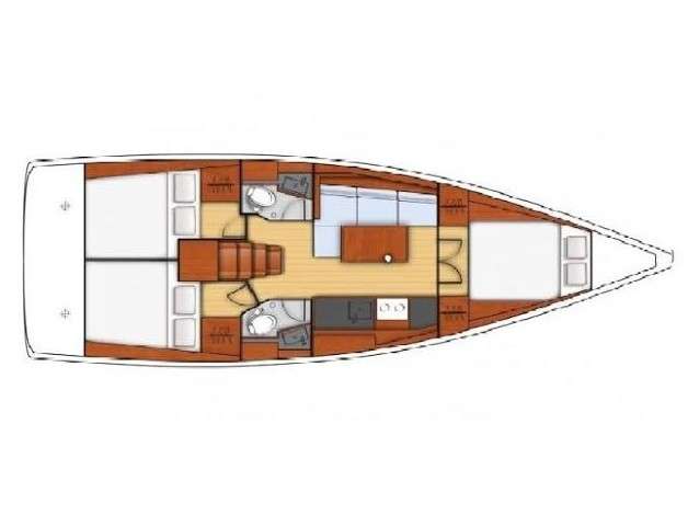 Plans du bateau Oceanis 38.1