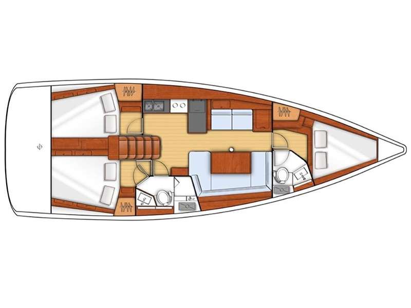 Bootslayouts Oceanis 38.1