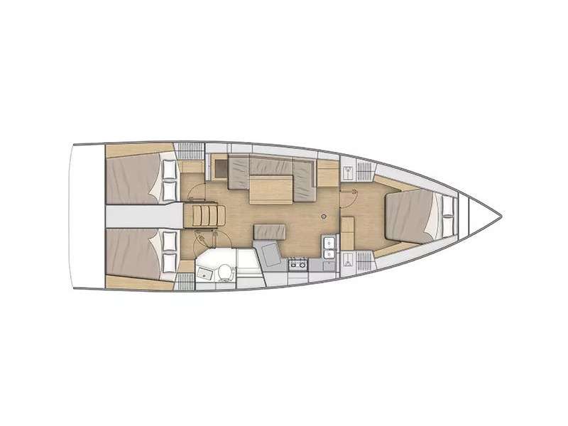 Plans du bateau Oceanis 40.1