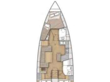 Distribución del barco Oceanis 40.1