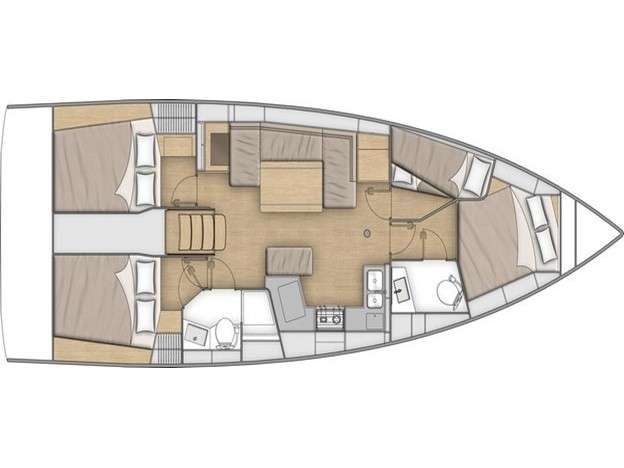 Plans du bateau Oceanis 40.1