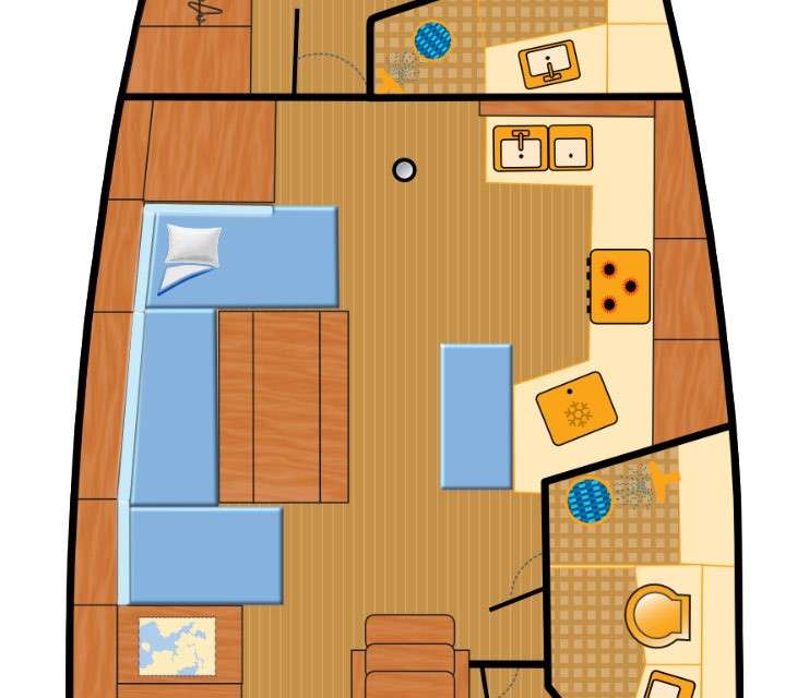 Plans du bateau Oceanis 40.1