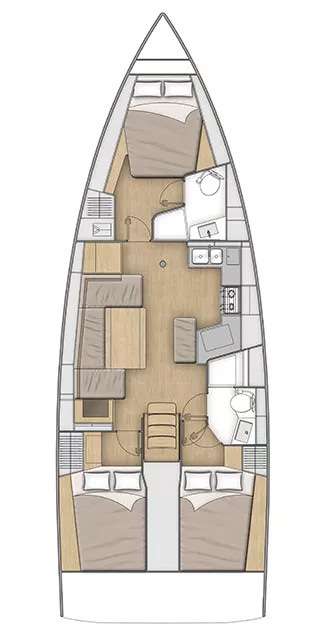 Plans du bateau Oceanis 40.1