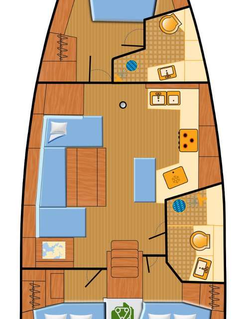 План яхты Oceanis 40.1
