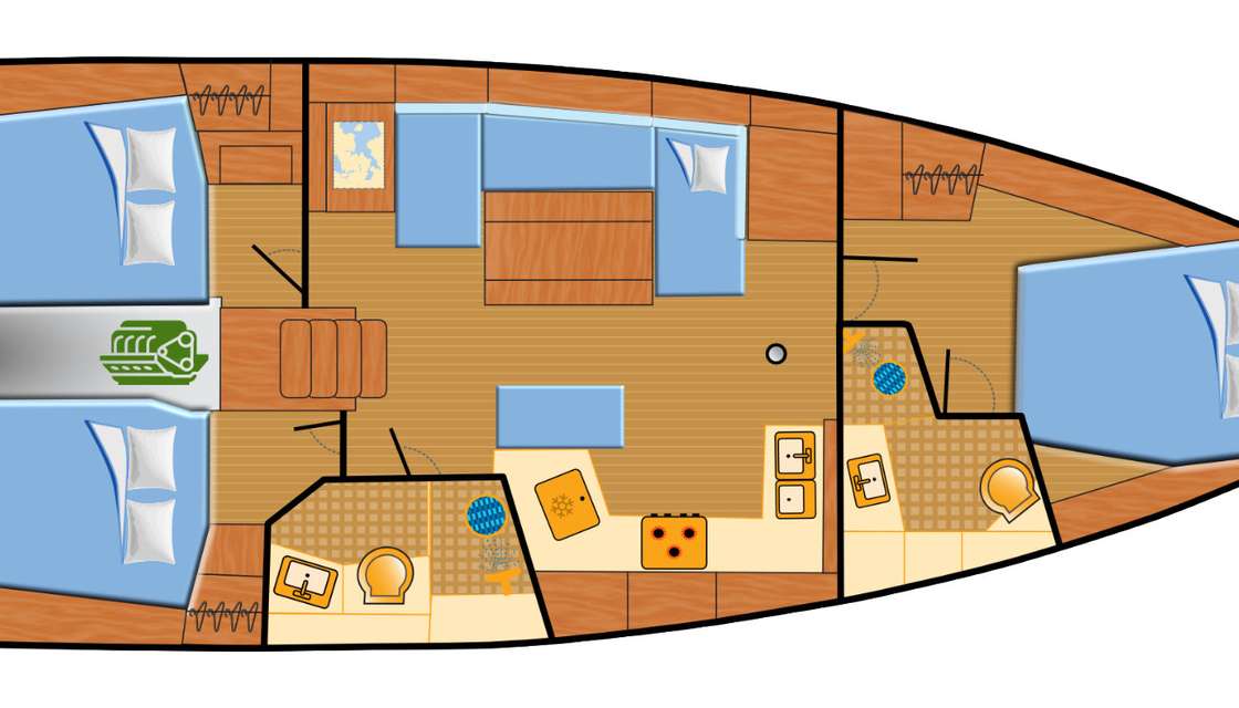 Plans du bateau Oceanis 40.1