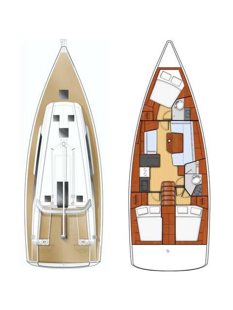 Układ Oceanis 41.1