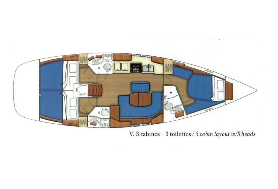 Bootslayouts Oceanis 423
