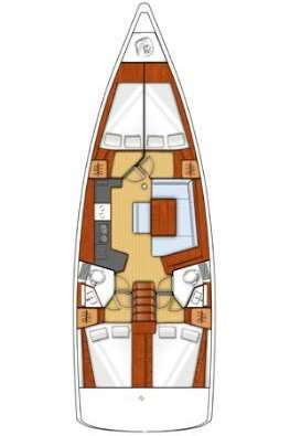 Plans du bateau Oceanis 45