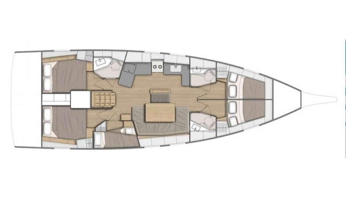 Plans du bateau Oceanis 46.1