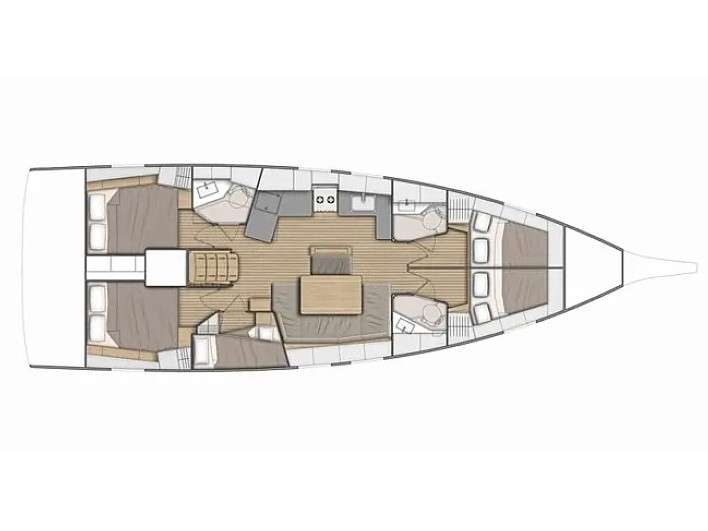 Plans du bateau Oceanis 46.1