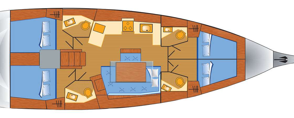 Bootslayouts Oceanis 46.1