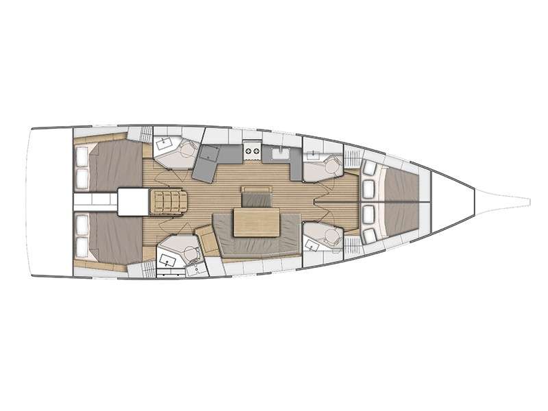 Bootslayouts Oceanis 46.1