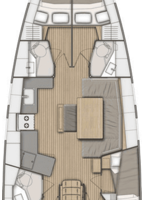 Plans du bateau Oceanis 46.1