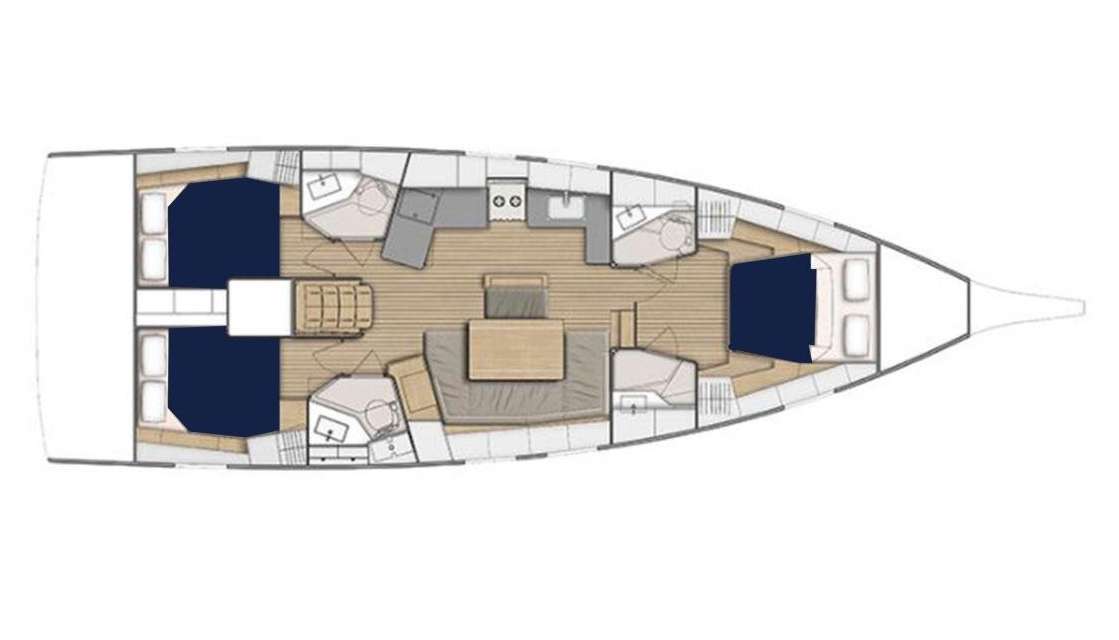 Plans du bateau Oceanis 46.1