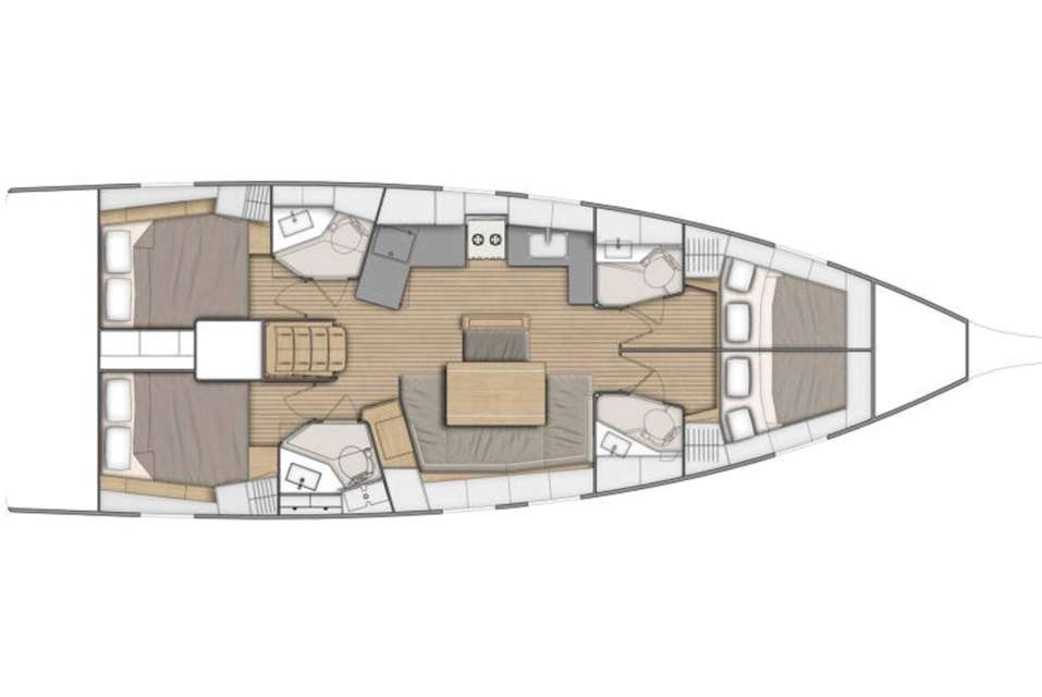 Plans du bateau Oceanis 46.1