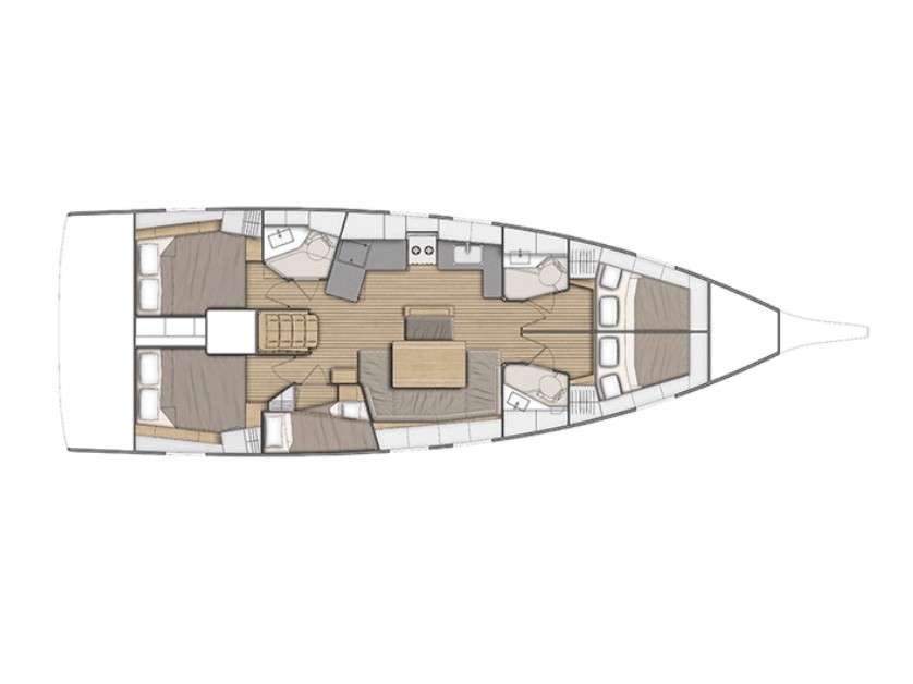 Układ Oceanis 46.1
