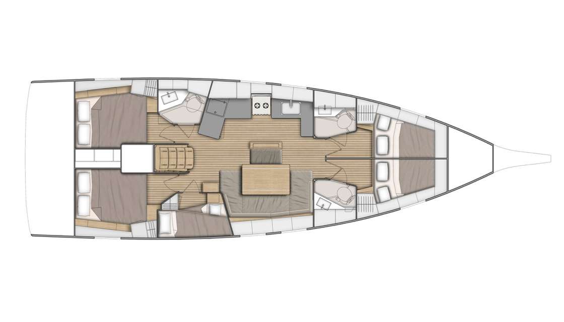 Plans du bateau Oceanis 46.1