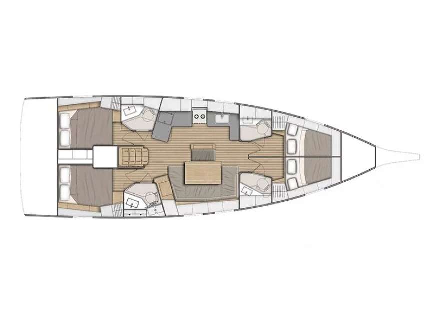 Plans du bateau Oceanis 46.1