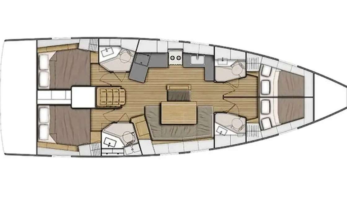 Piano della barca Oceanis 46.1