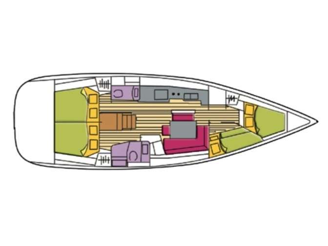 Plans du bateau Oceanis 46