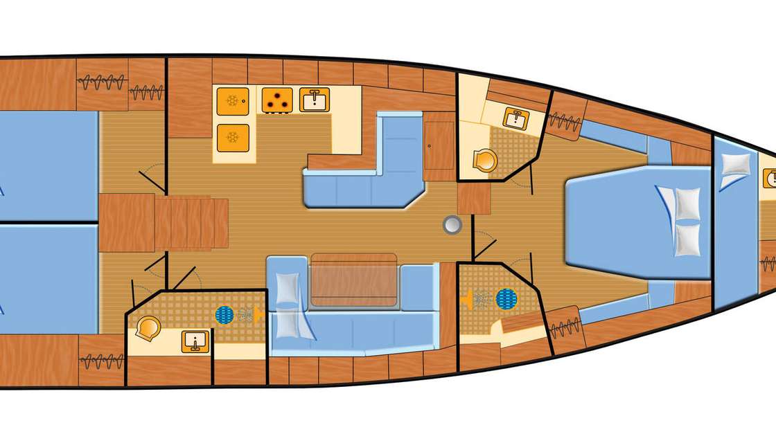 Bootslayouts Oceanis 51.1