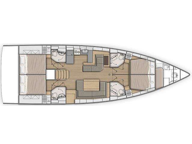 Układ Oceanis 51.1