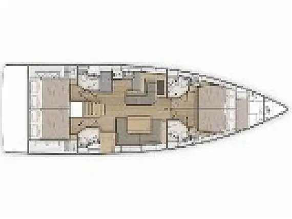 Piano della barca Oceanis 51.1