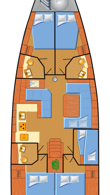 Układ Oceanis 51.1
