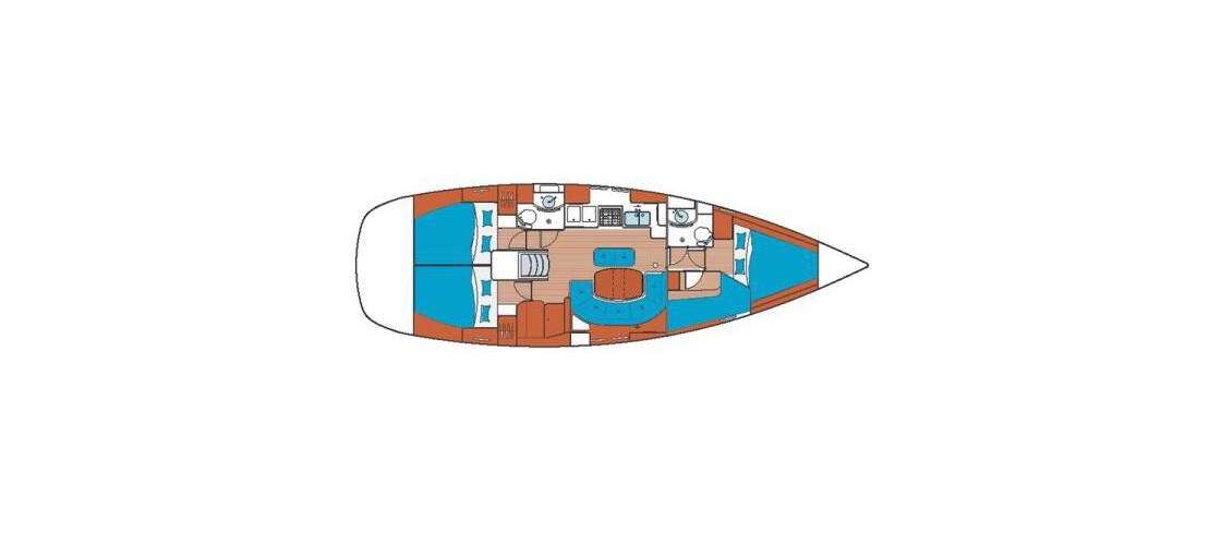 Układ Oceanis 411 Clipper