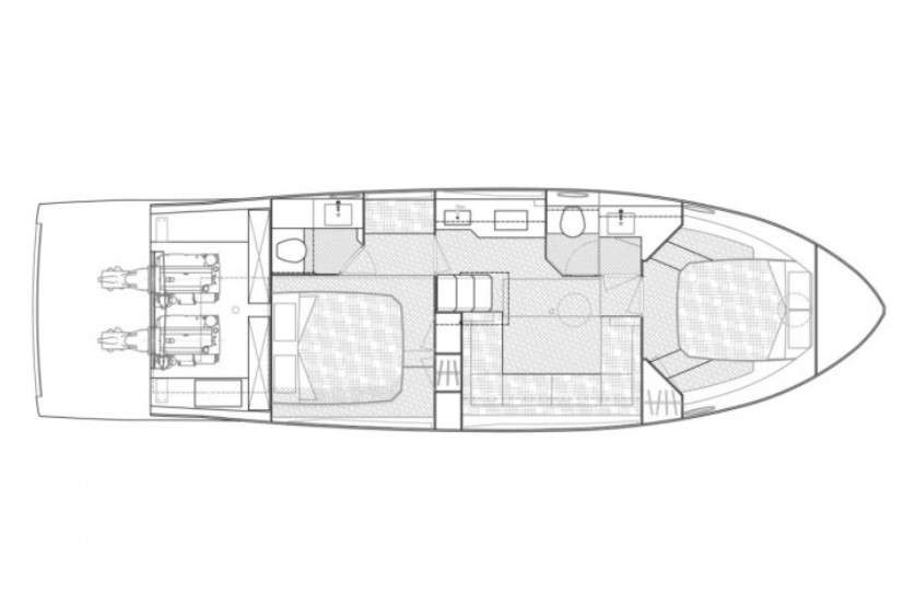Layout of the boat Rio Parana 38