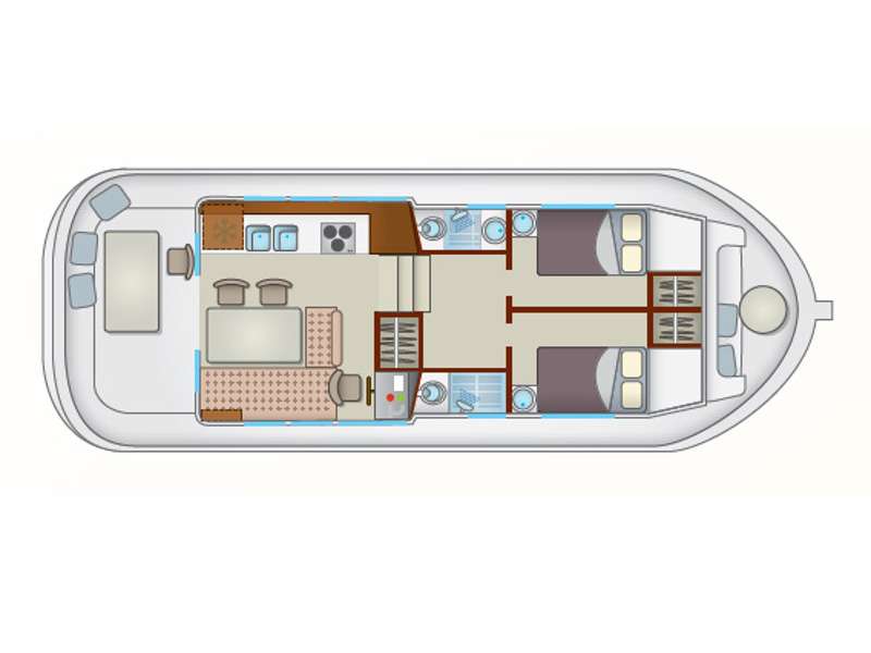 Plans du bateau Pénichette 1120
