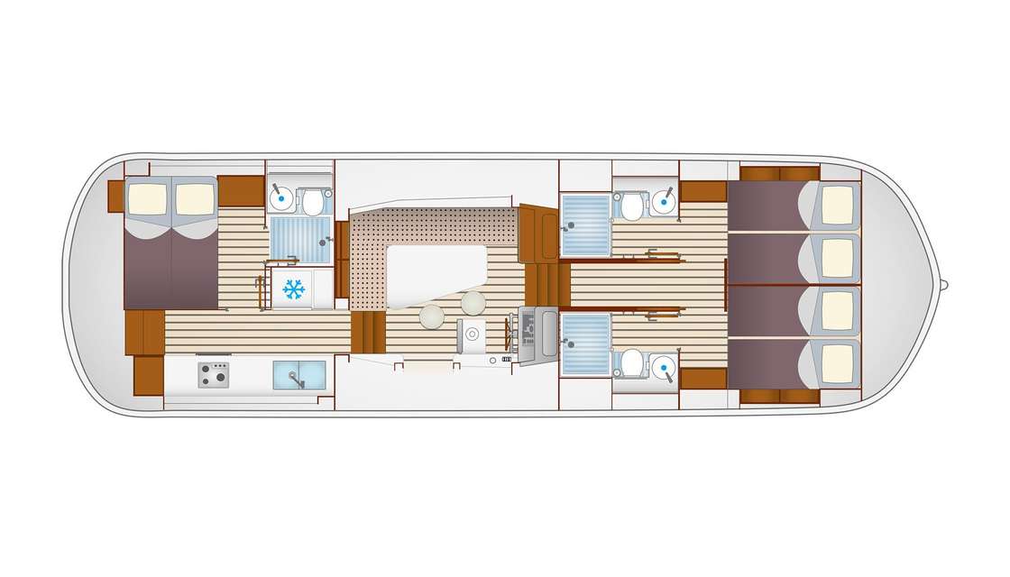 Plans du bateau Pénichette Neo