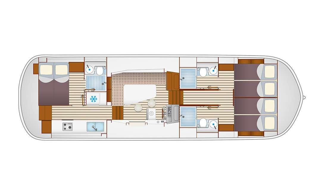 Plans du bateau Pénichette Neo