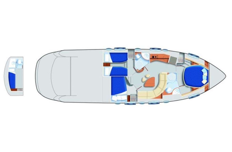 План яхты Pershing 50