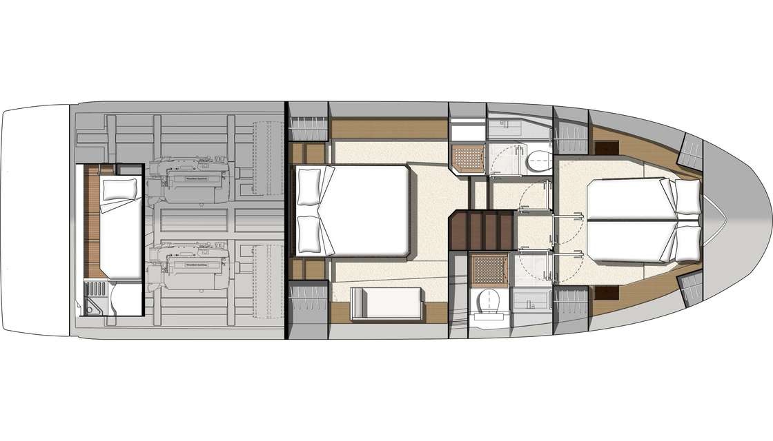 Distribución del barco Prestige 460