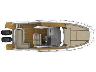 Layout of the boat Activ 875 Sundeck