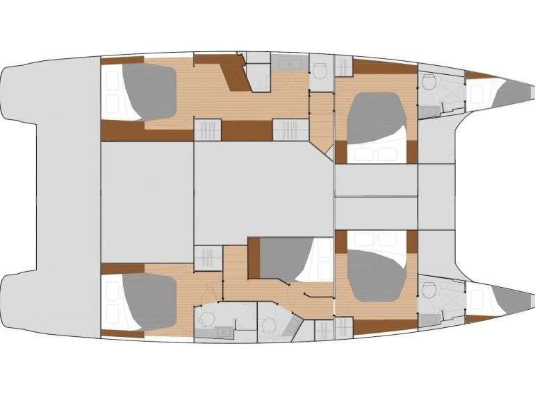 Piano della barca Saba 50