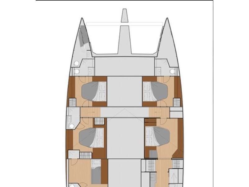 Piano della barca Samana 59