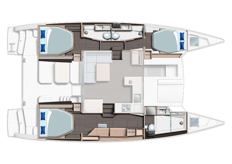 Distribución del barco Serenity 64