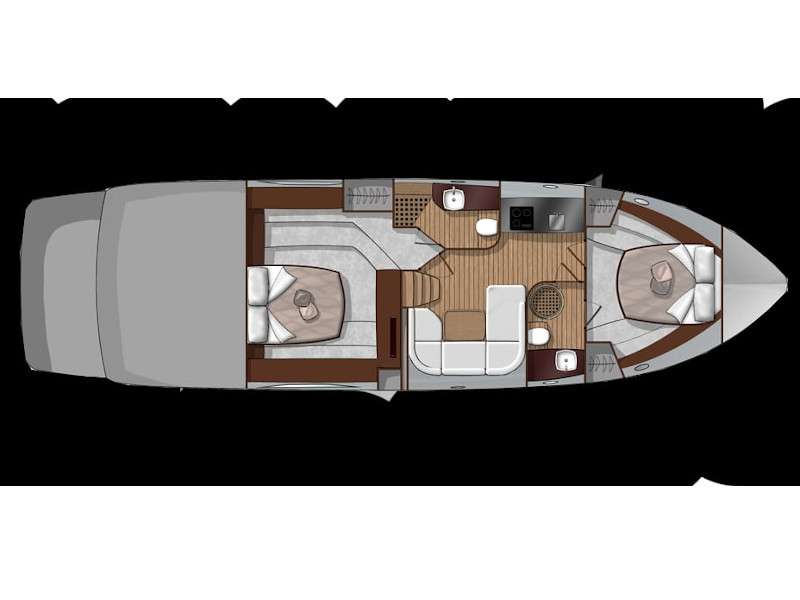 Layout of the boat Sessa C48