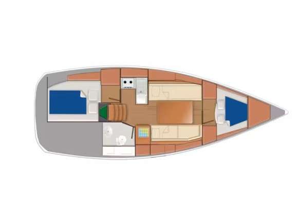 Plans du bateau Sun Odyssey 319