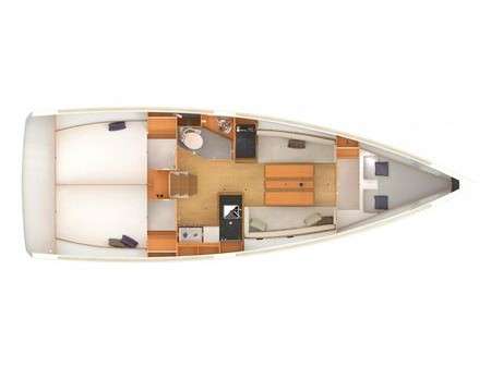 Plans du bateau Sun Odyssey 349