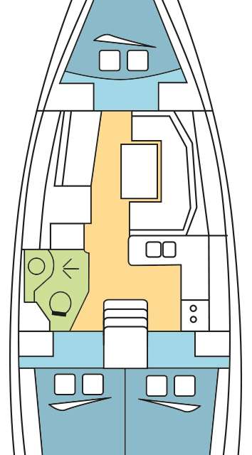 Plans du bateau Sun Odyssey 389