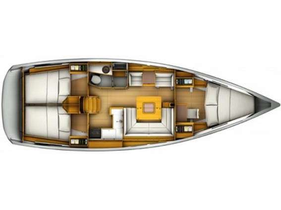 Plans du bateau Sun Odyssey 419