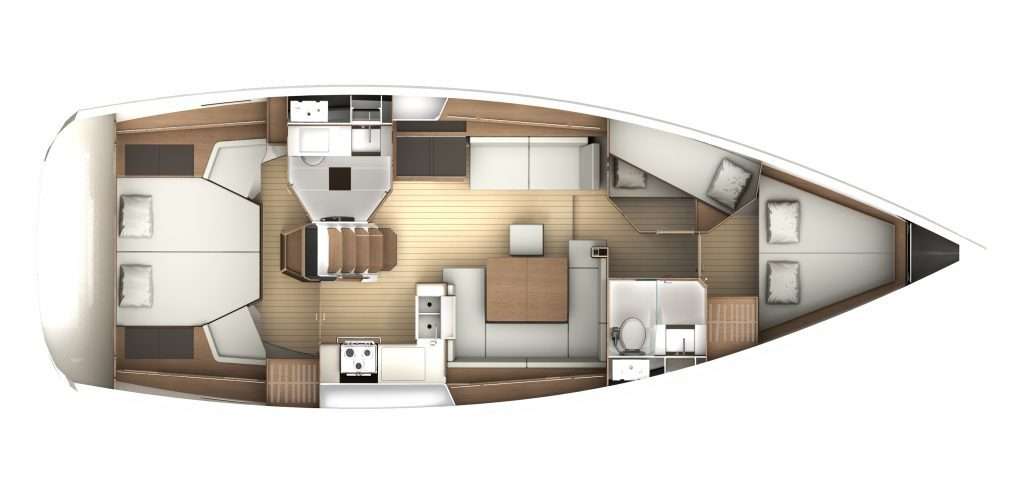 Układ Sun Odyssey 44 DS