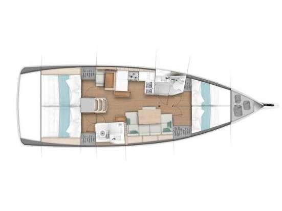 Plans du bateau Sun Odyssey 449