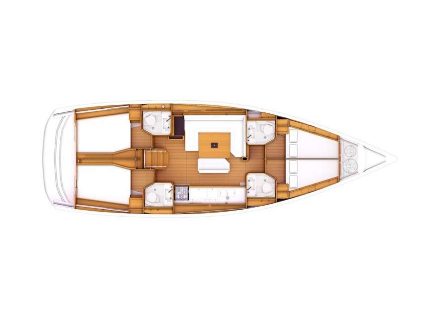 Piano della barca Sun Odyssey 479