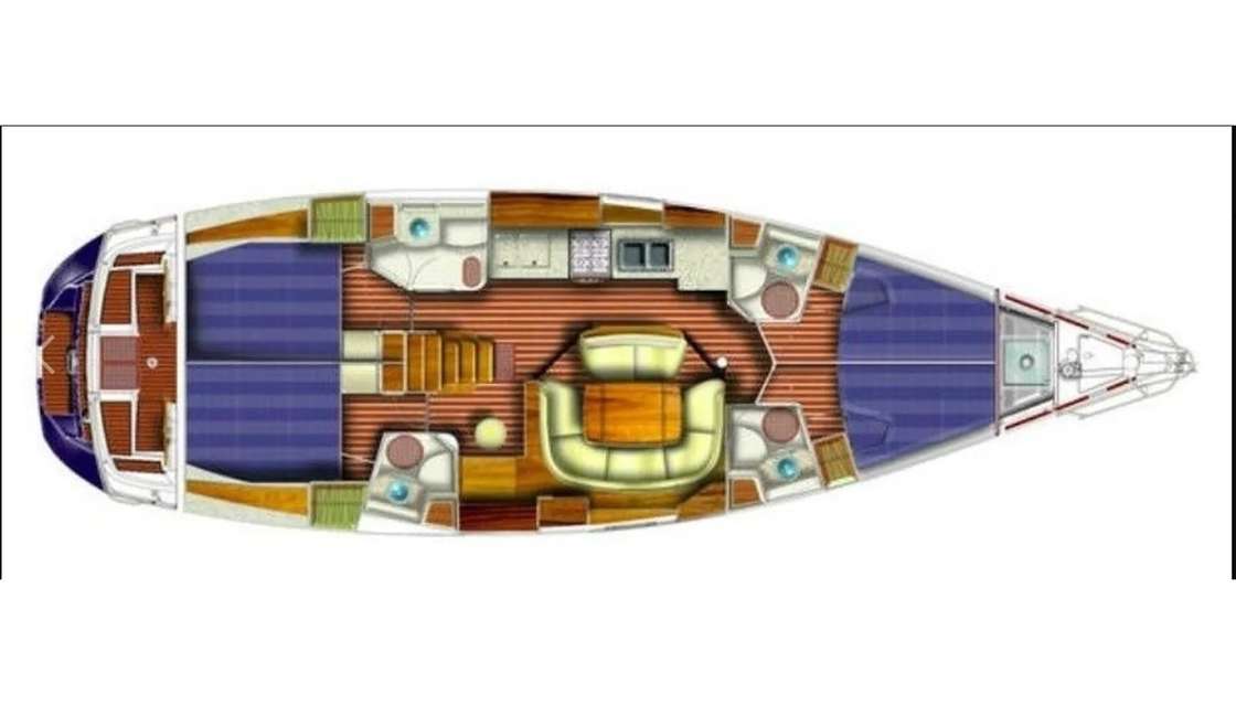План яхты Sun Odyssey 49i