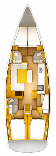 Plans du bateau Sun Odyssey 519
