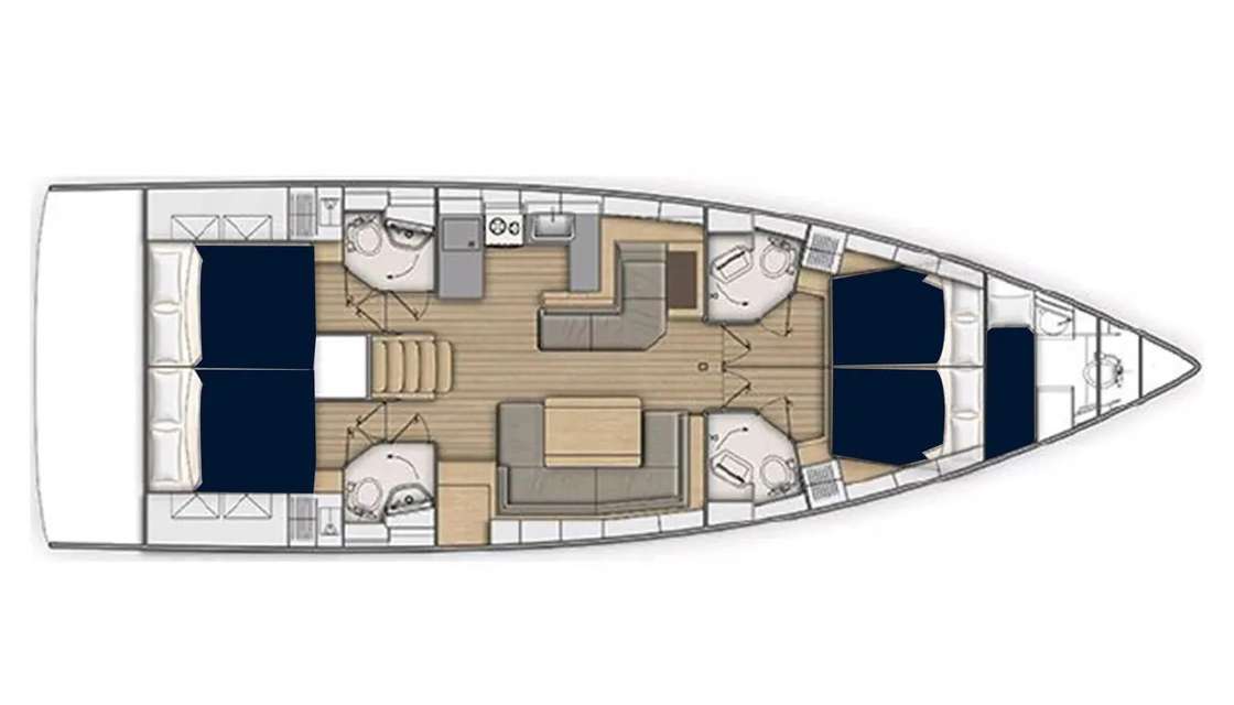 Bootslayouts Sun Odyssey 52.2